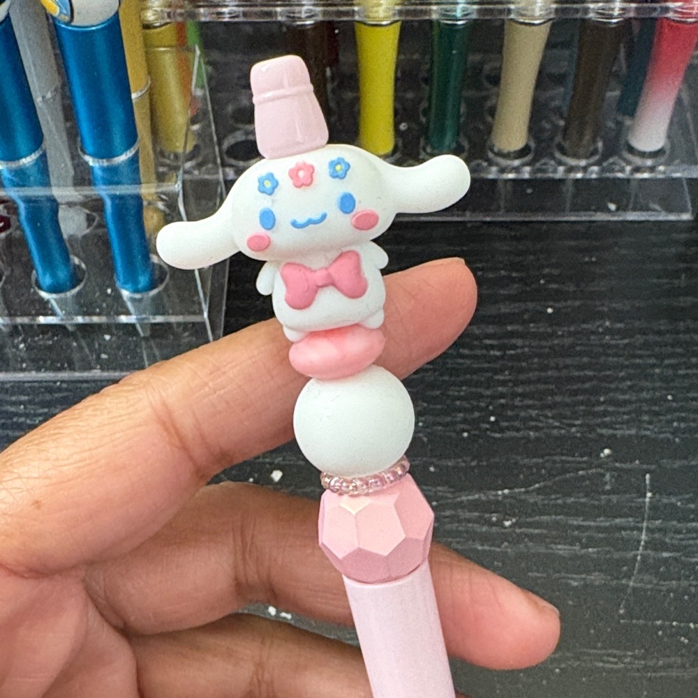 Cute Pink and White Cinna Pen
